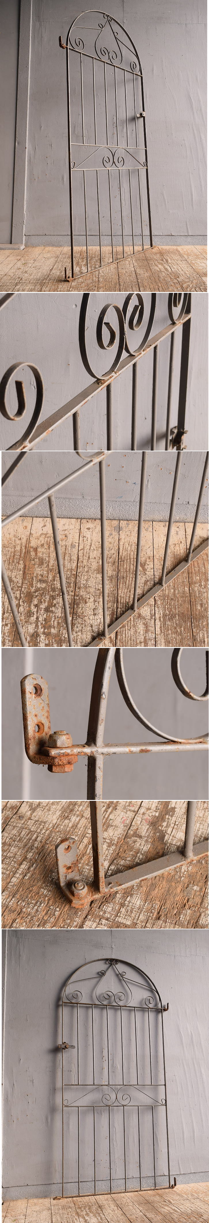 イギリスアンティーク アイアンフェンス ゲート柵 ガーデニング 12000