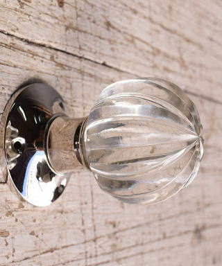 イギリス アンティーク アクリル製 ドアノブ 建具金物 1