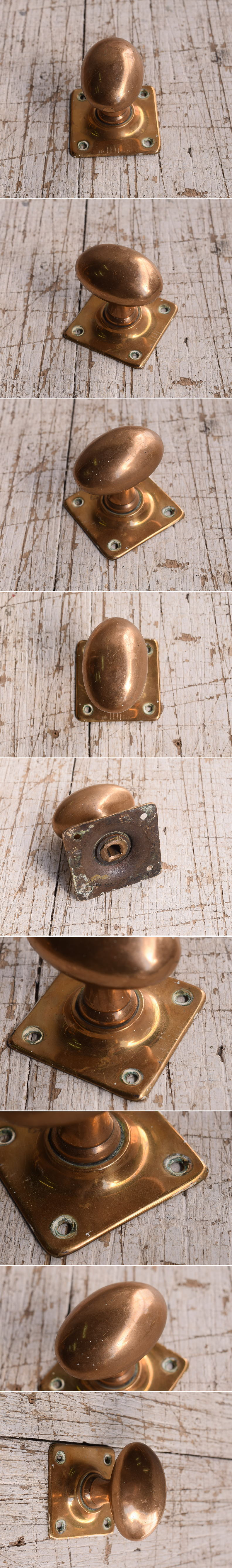 イギリス アンティーク 真鍮製 ドアノブ 建具金物 12019