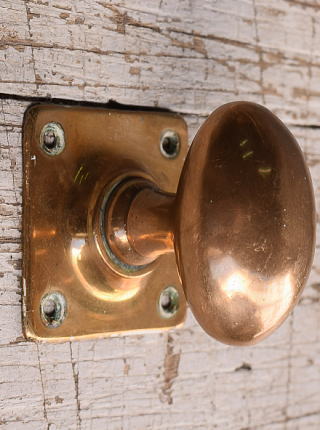 イギリス アンティーク 真鍮製 ドアノブ 建具金物 12019