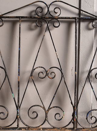 イギリスアンティーク アイアンフェンス ゲート柵 ガーデニング 12041