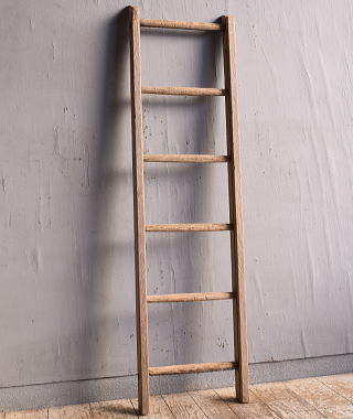 イギリス アンティーク 木製ラダー 梯子 ディスプレイ 12045