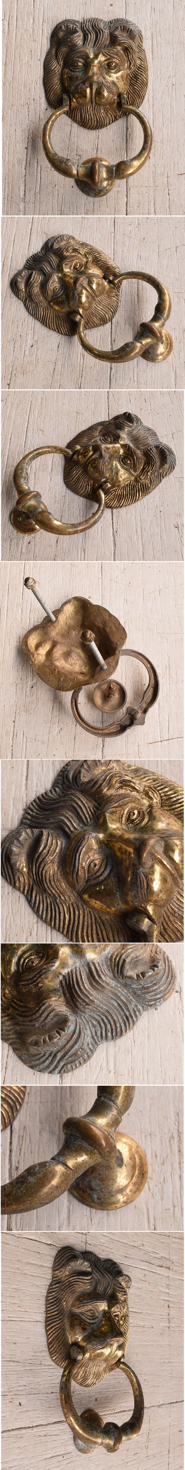 イギリス アンティーク 真鍮製ドアノッカー 12132