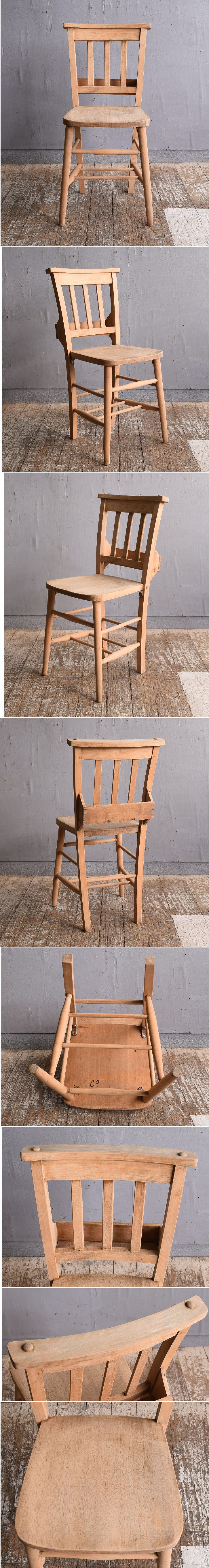 イギリス アンティーク家具 チャーチチェア 椅子 12152