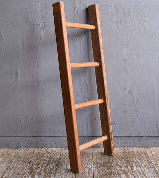 イギリス アンティーク 木製ラダー 梯子 ディスプレイ 12156