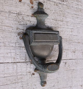 イギリス アンティーク 真鍮製ドアノッカー 12168