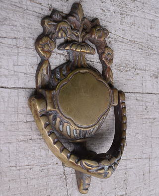 イギリス アンティーク 真鍮製ドアノッカー 12169