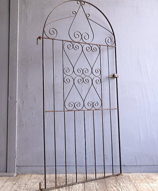 イギリスアンティーク アイアンフェンス ゲート柵 ガーデニング 12196