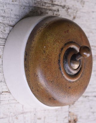 イギリス製 アンティーク スイッチ 照明器具　12201