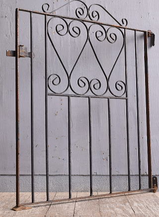 イギリスアンティーク アイアンフェンス ゲート柵 ガーデニング 12229