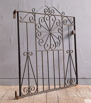 イギリスアンティーク アイアンフェンス ゲート柵 ガーデニング 12233