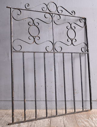 イギリスアンティーク アイアンフェンス ゲート柵 ガーデニング 12236