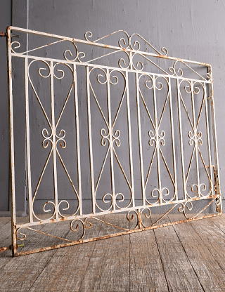 イギリスアンティーク アイアンフェンス ゲート柵 ガーデニング 12244