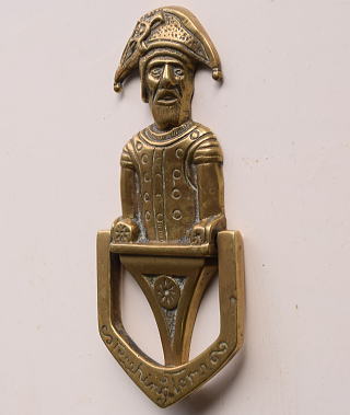 イギリス アンティーク 真鍮製ドアノッカー 12309