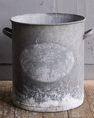 フレンチ アンティーク ブリキ製 ウォッシングタブ ディスプレイ