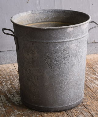 フレンチ アンティーク　ブリキ製　ウォッシングタブ ディスプレイ ガーデニング 12378