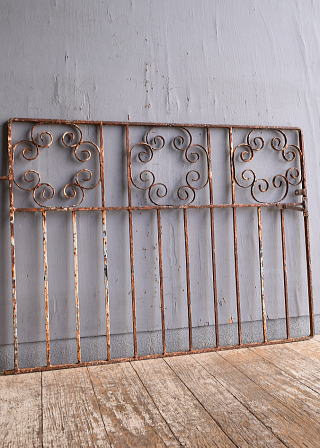 アイアン　ゲート　フェンス　ガーデニング イギリスアンティーク アイアンフェンス ゲート柵 ガーデニング