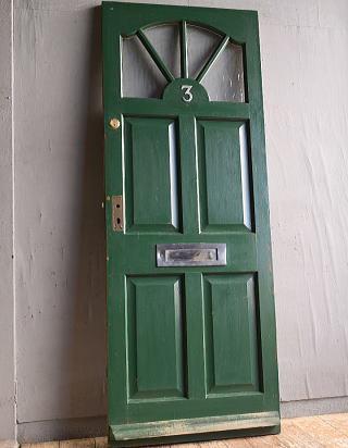 イギリスアンティーク ドア パステルグリーン オフホワイト イギリス アンティーク ドア 扉 建具 12676
