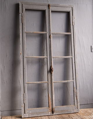 フレンチ アンティーク 木製 窓 建具 12745