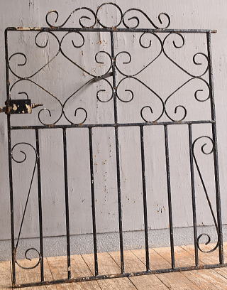 イギリス アンティーク アイアンフェンス ゲート柵 12835