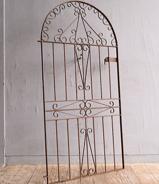 イギリス アンティーク アイアンフェンス ゲート柵 12838