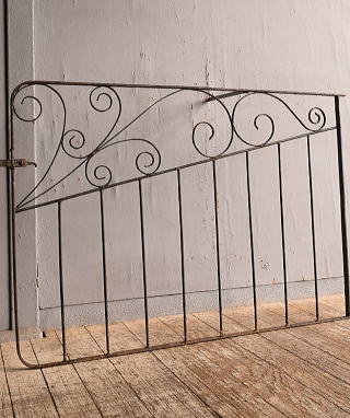 イギリス アンティーク アイアンフェンス ゲート柵 12839