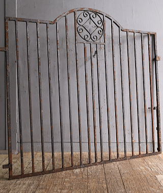 イギリス アンティーク アイアンフェンス ゲート柵 12842