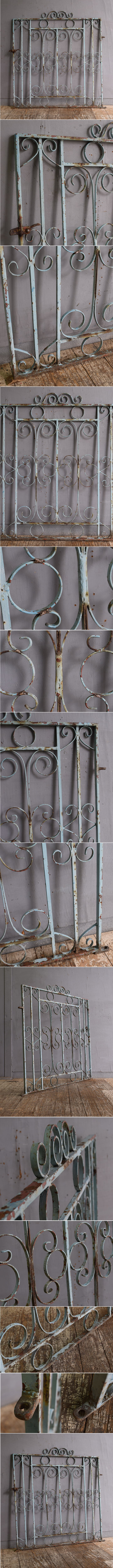 値下げ！アンティーク　ガーデンフェンス　アイアン　フェンス　柵 イギリスアンティーク アイアンフェンス ゲート柵 ガーデニング