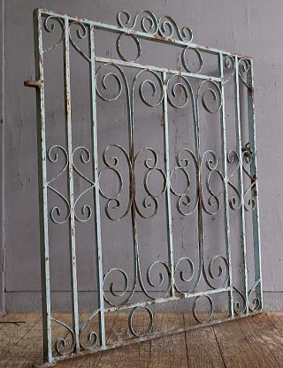 イギリス アンティーク アイアンフェンス ゲート柵 ガーデニング 12871