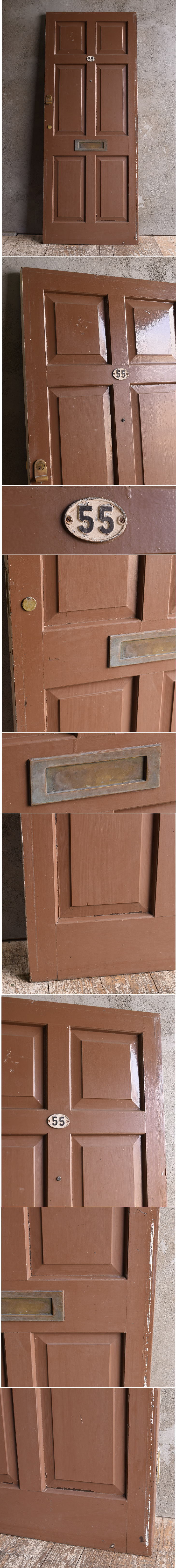 イギリス アンティーク 木製ドア 扉 建具 12901