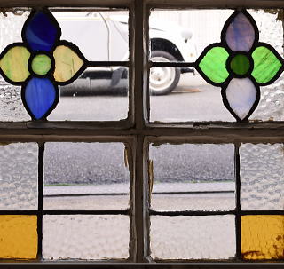 イギリス アンティーク ステンドグラス 12954