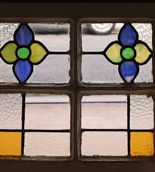 イギリス アンティーク ステンドグラス 12955