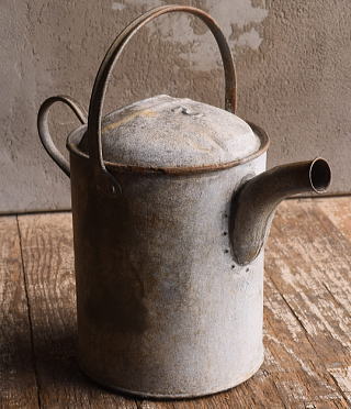 イギリス アンティーク ブリキ製 ジョウロ ガーデニング 13036