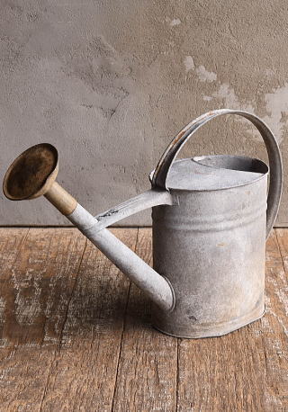 フレンチ アンティーク ブリキ製 ジョウロ ガーデニング 13040