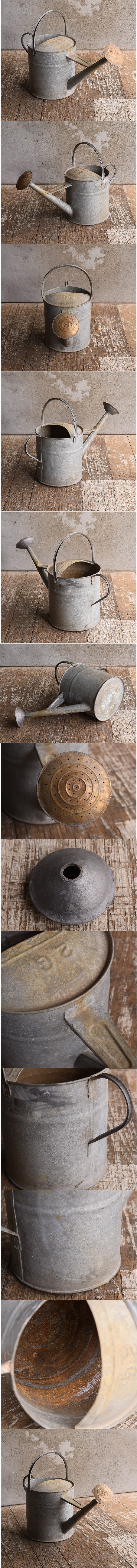 イギリス アンティーク ブリキ製 ジョウロ ガーデニング 13055