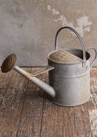 イギリス アンティーク ブリキ製 ジョウロ ガーデニング 13055