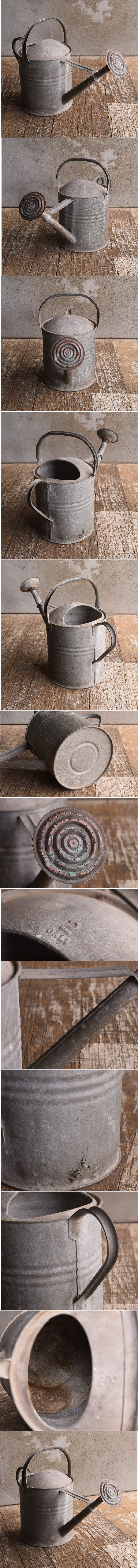 イギリス アンティーク ブリキ製 ジョウロ ガーデニング 13064