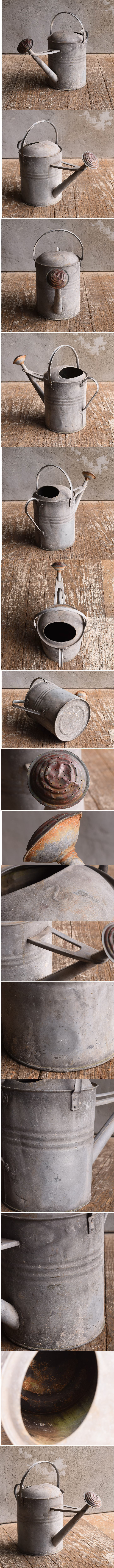 イギリス アンティーク ブリキ製 ジョウロ ガーデニング 13066