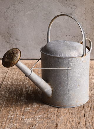 イギリス アンティーク ブリキ製 ジョウロ ガーデニング 13069