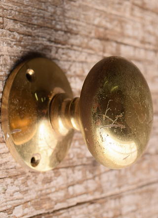 イギリス アンティーク 真鍮製 ドアノブ 建具金物 13071