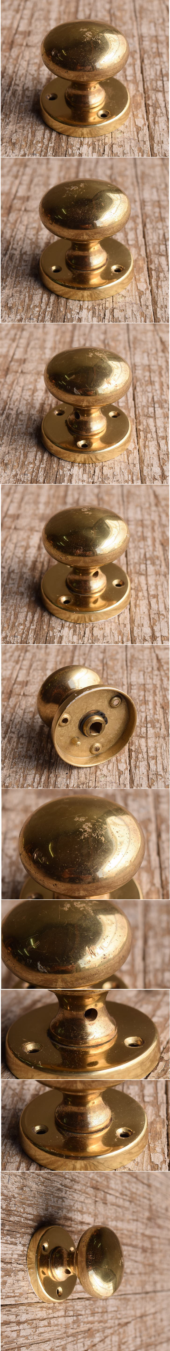 イギリス アンティーク 真鍮製 ドアノブ 建具金物 13072