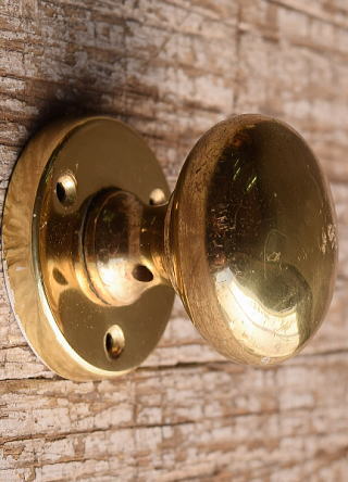 イギリス アンティーク 真鍮製 ドアノブ 建具金物 13072