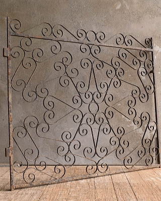 イギリスアンティーク アイアンフェンス ゲート柵 ガーデニング 13122