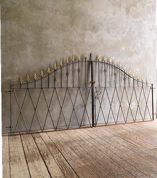 イギリスアンティーク アイアンフェンス ゲート柵 ガーデニング 13210