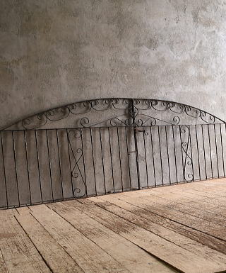 イギリスアンティーク アイアンフェンス ゲート柵 ガーデニング 13211