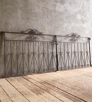 イギリスアンティーク アイアンフェンス ゲート柵 ガーデニング 13212