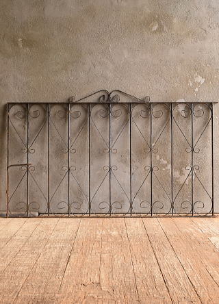 イギリスアンティーク アイアンフェンス ゲート柵 ガーデニング 13215