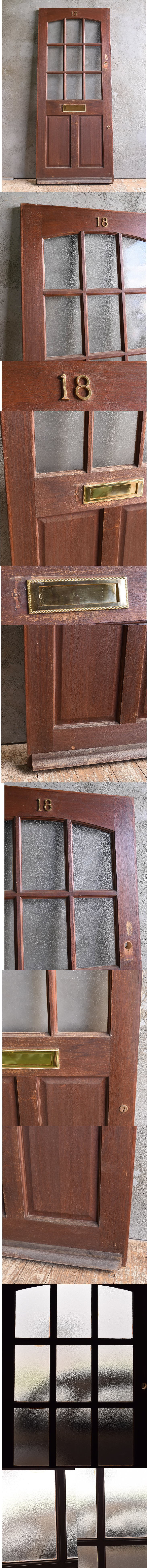 イギリス アンティーク 木製ドア 扉 建具 13221