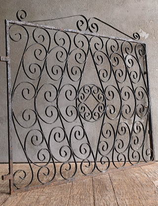 イギリスアンティーク アイアンフェンス ゲート柵 ガーデニング 13265