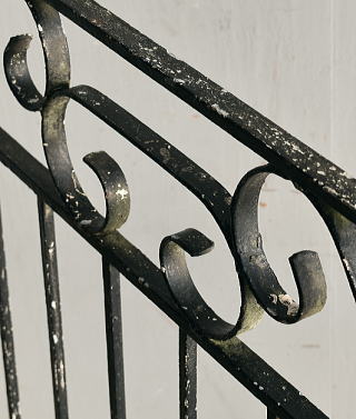 イギリスアンティーク アイアンフェンス ゲート柵 ガーデニング 13268